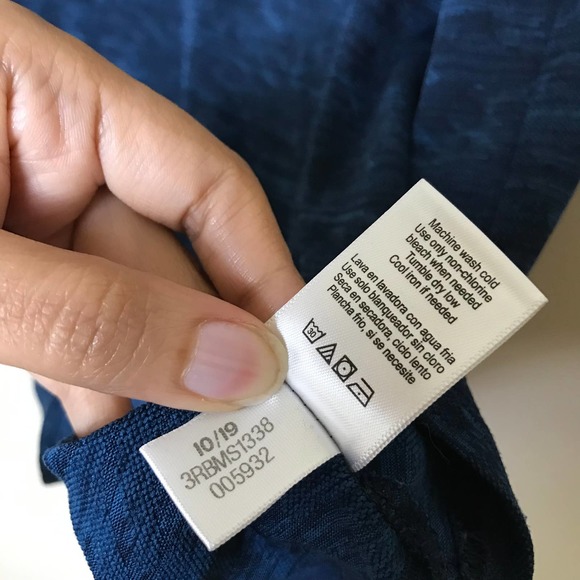 Reebok Short Sleeves‎ Textured Active Tee Blue Size Large - Picture 6 of 9